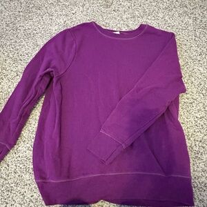Purple Thin Sweatshirt, Hanes, Size 1X (Fits like meduim)